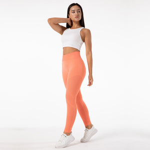 SSL001 Shascullfites Melody Seamless Yoga Pants Hollow Out Push Up Leggings For Women Sport Fitness Coral Red Yoga Legging High Waist
