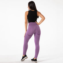 Load image into Gallery viewer, SSL015 Shascullfites Melody Gym Yoga Pants Women Fitness High Waist Seamless Leggings Sportswear Purple Workout Sport Tights Activewear