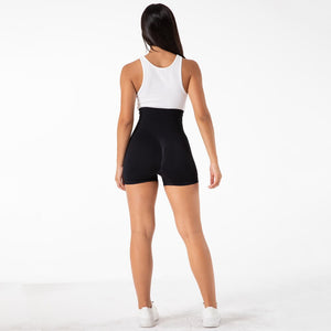 SSL007 Shascullfites Melody Seamless Sports Shorts Women Summer High Waist Tight Gym Squat Proof Tummy Control Workout Running Shorts