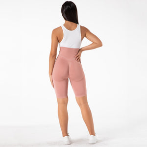 SSL008 Shascullfites Melody Women Yoga Shorts Sports Running Seamless Fitness Workout Squat Exercise Gym Lifting High Waist Shorts