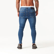 Load image into Gallery viewer, 77DblueJR Shascullfites Dark Blue Jeans Ripped