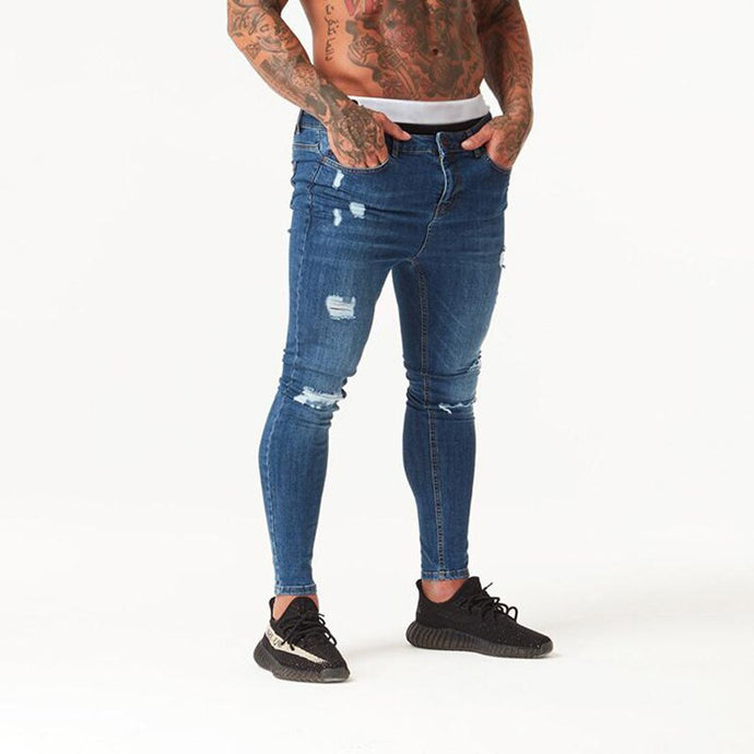 77DblueJR Shascullfites Dark Blue Jeans Ripped