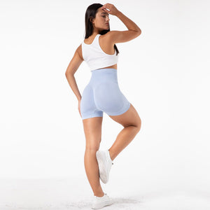 SSL003 Shascullfites Melody Seamless High Waisted Workout Shorts Women Stretchy Athletic Shorts Soft Women Fitness Yoga Biker Shorts