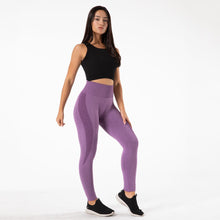 Load image into Gallery viewer, SSL015 Shascullfites Melody Gym Yoga Pants Women Fitness High Waist Seamless Leggings Sportswear Purple Workout Sport Tights Activewear