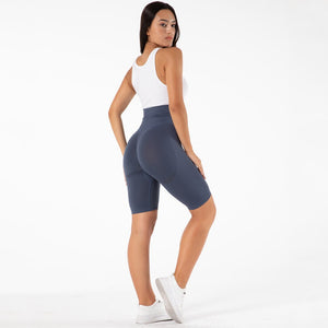 SSL009 Shascullfites Melody High Waist Seamless Yoga Shorts Women Fitness Clothing Push Up Hip Gym Shorts Sports Workout Short Leggings