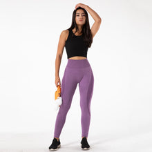 Load image into Gallery viewer, SSL015 Shascullfites Melody Gym Yoga Pants Women Fitness High Waist Seamless Leggings Sportswear Purple Workout Sport Tights Activewear