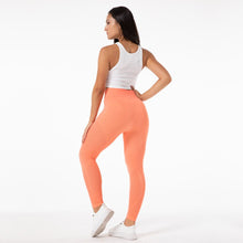 Load image into Gallery viewer, SSL001 Shascullfites Melody Seamless Yoga Pants Hollow Out Push Up Leggings For Women Sport Fitness Coral Red Yoga Legging High Waist