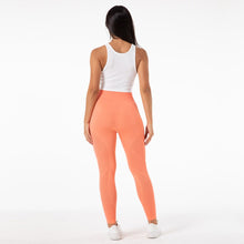 Load image into Gallery viewer, SSL001 Shascullfites Melody Seamless Yoga Pants Hollow Out Push Up Leggings For Women Sport Fitness Coral Red Yoga Legging High Waist