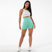 Load image into Gallery viewer, SSL006 Shascullfites Melody Women Seamless Yoga Shorts Soft Matrial Fitness Workout Shorts Green Push Up Booty High Waisted Gym Shorts