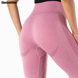 SSL016 Shascullfites Melody Leggings Women Fitness Seamless Leggings Gym Clothing High Waist Leggings Workout Pants Sport Breathable