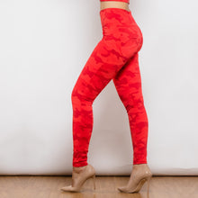 Load image into Gallery viewer, 2121RluluCPHP Shascullfites Red lulu Camo Printed Hight Waist Pants