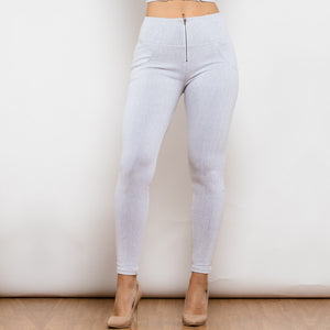 1012WJHJ Shascullfites White Jeans High Waist Jeggings