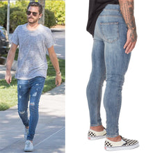 Load image into Gallery viewer, 78LblueJR Shascullfites Light Blue Jeans Ripped